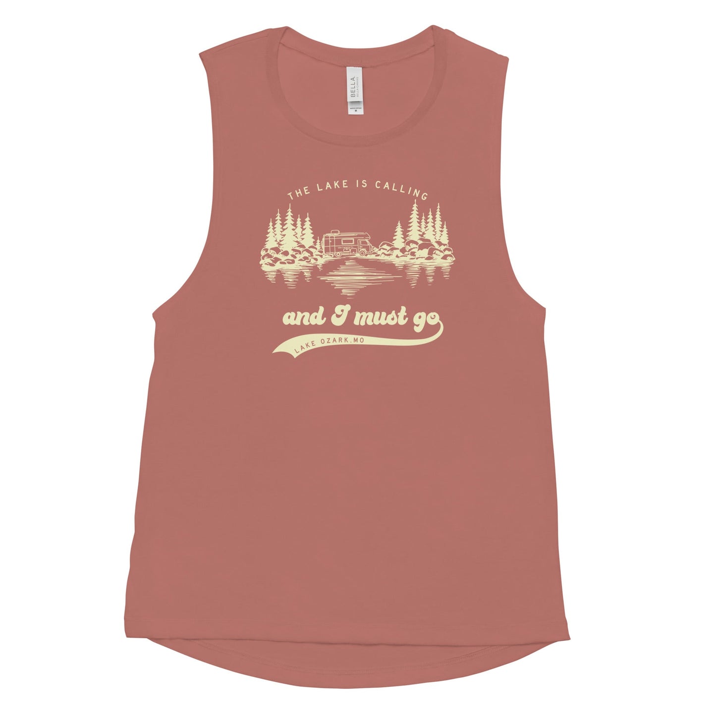 The Lake is Calling and I Must Go Lake Ozark, MO Women's Yoga Tank