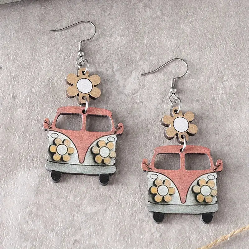 Volkswagen Flower Earrings
