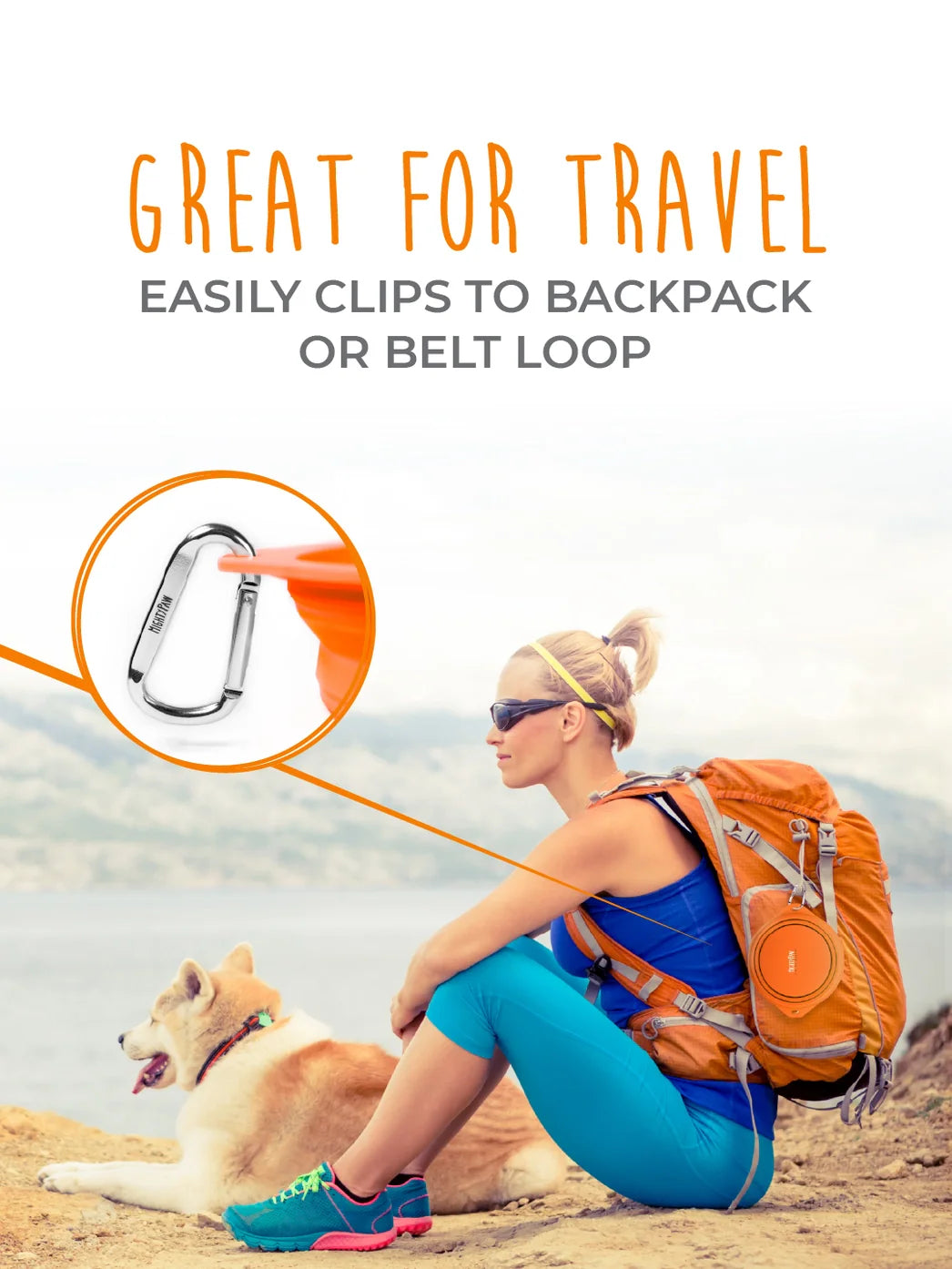 Mighty Paw Collapsible Travel Dog Bowl