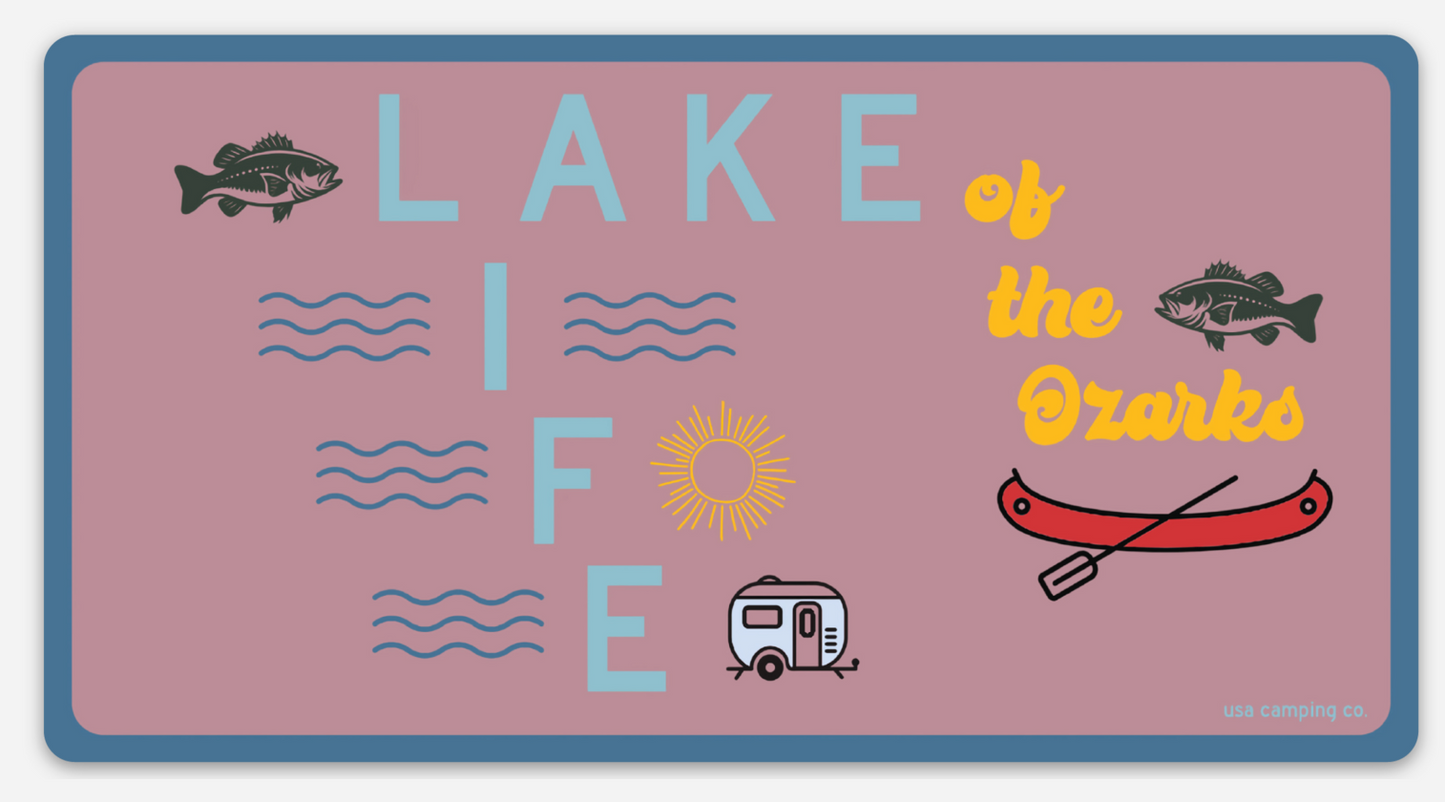 Lake Life (Version 2) Lake of the Ozarks Magnet