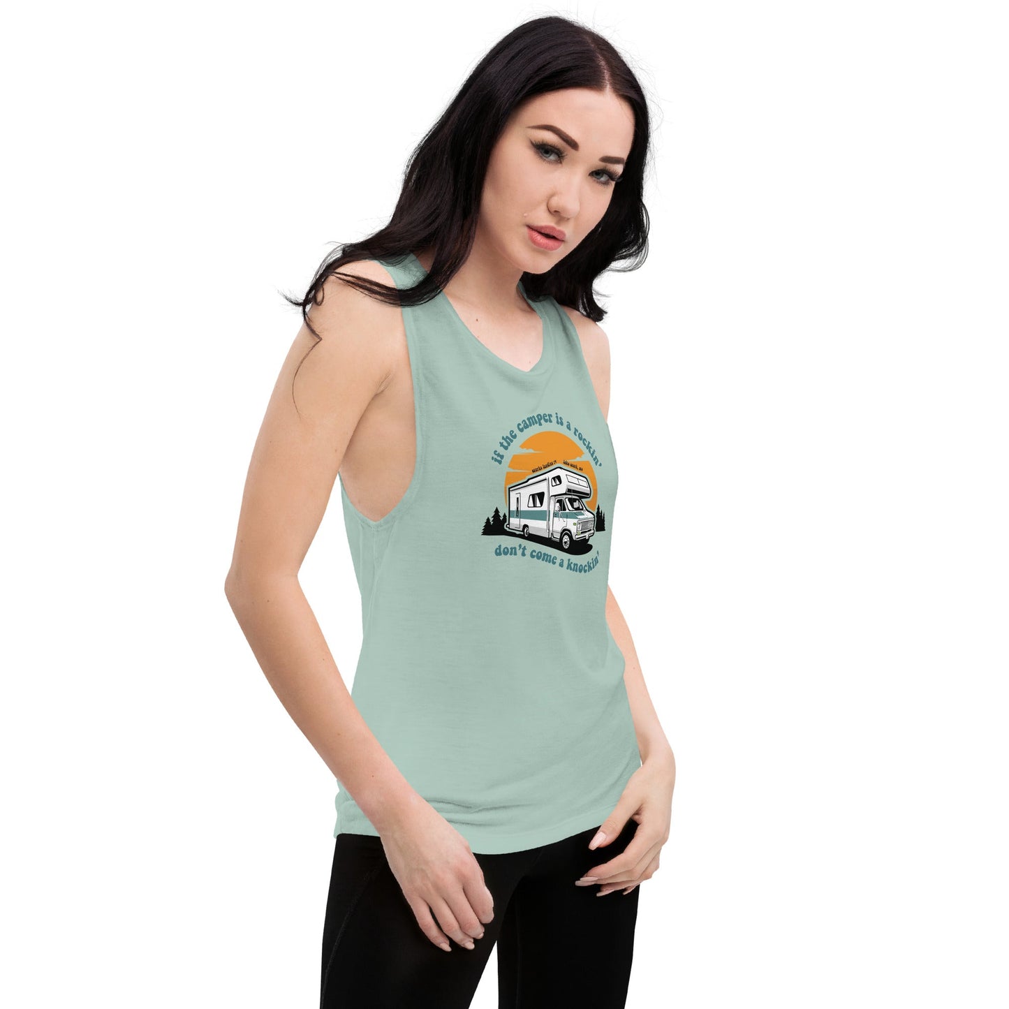 If the Camper is a Rockin'... Ozarks Landing RV Lake Ozark, MO Ladies’ Yoga Tank